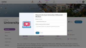 The Request info button was clicked and a modal is open with a field for the student to enter their email address and a short message for the college, if they want.